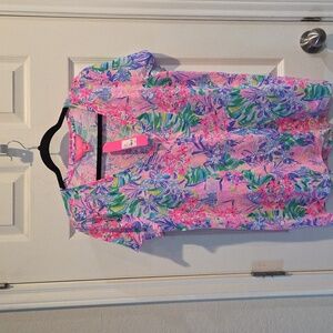 Lilly Pulitzer t shirt Disney Parks Minnie and Daisy Sz L